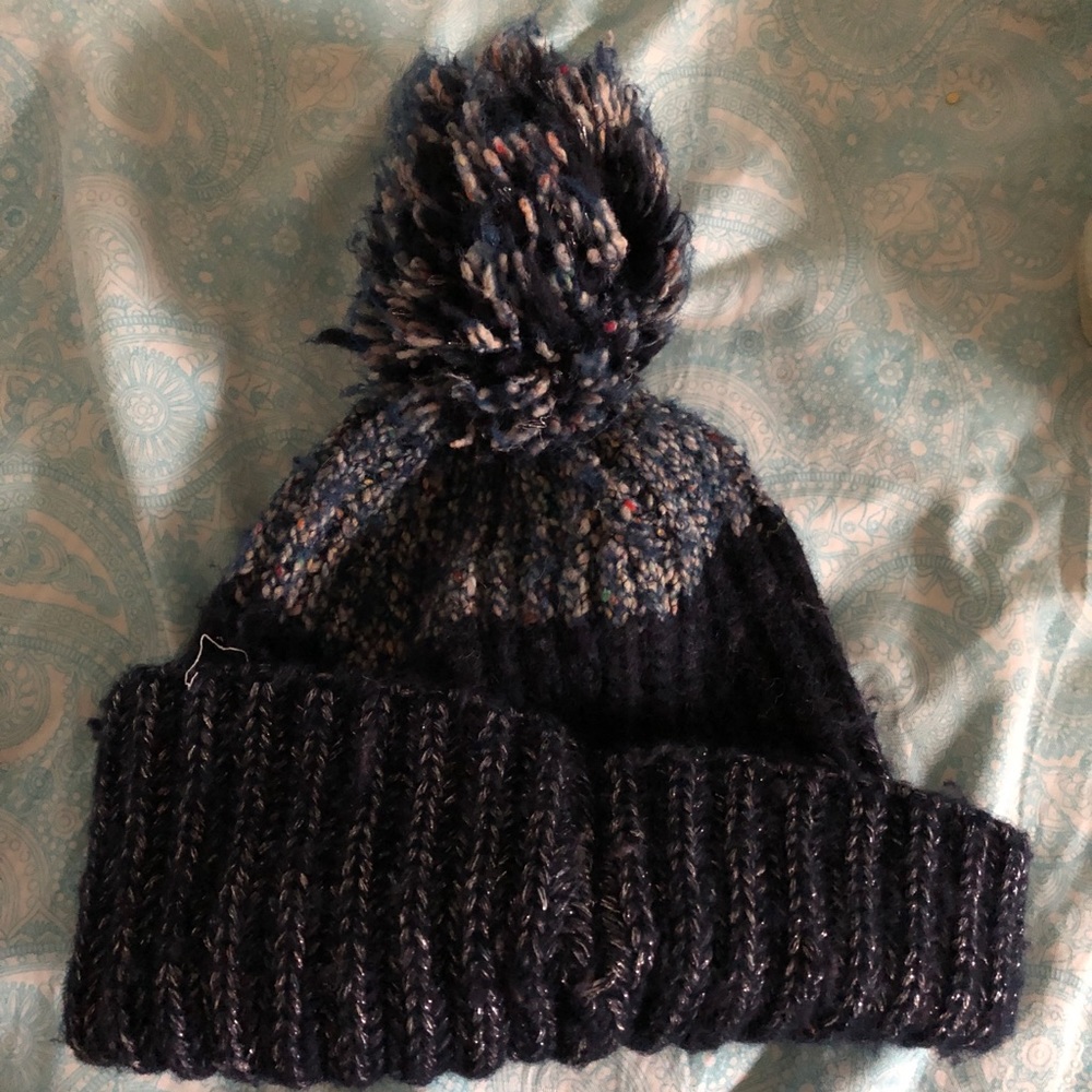 JCREW Pom Pom knit beanie